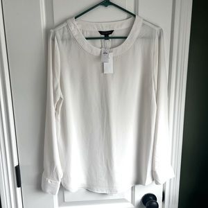 Banana Republic Factory off white blouse